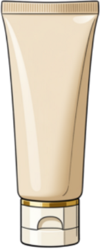 Illustration d'un tube cosmétique